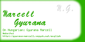 marcell gyurana business card